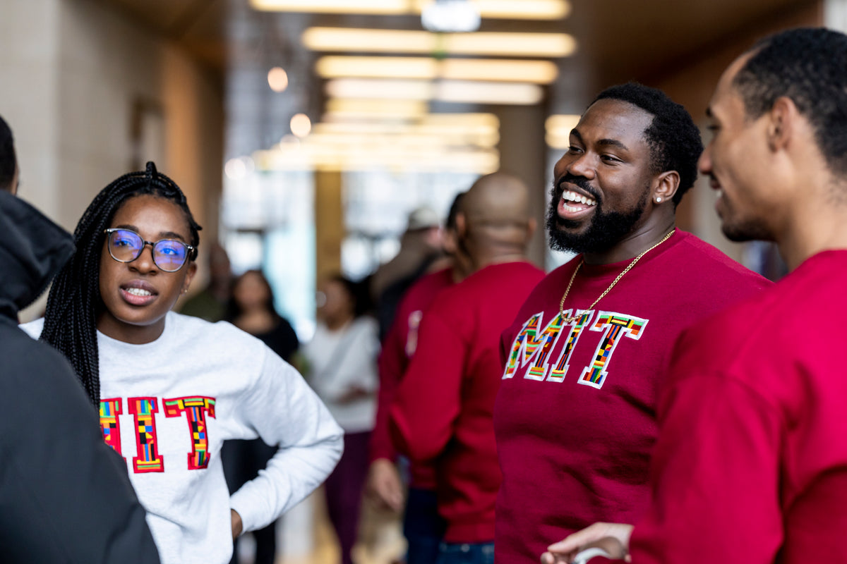 MIT Kente Heritage Crewneck - Black