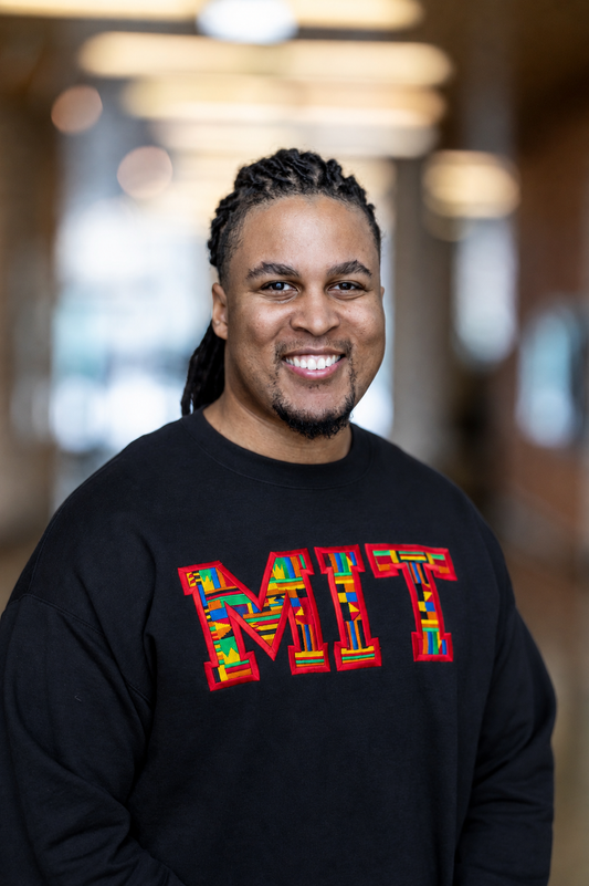 MIT Kente Heritage Crewneck - Black